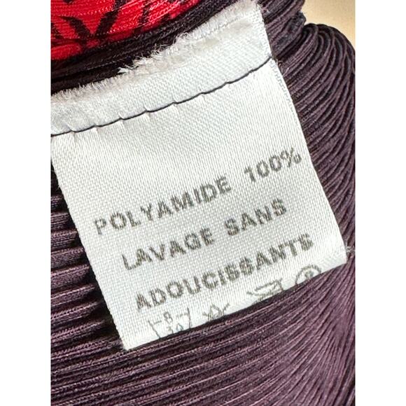 Virginie Paris Floral Micropleated Jacket Black Made in France Statement SZ L - Picture 7 of 10